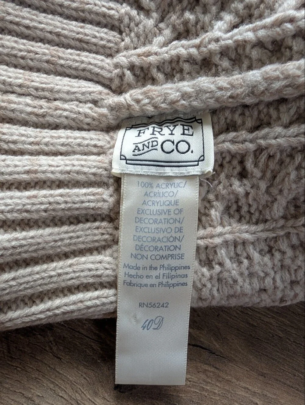 FRYE AND CO. cozy frye